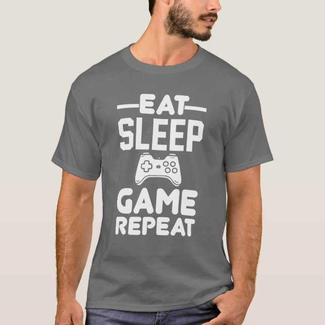 Wiederholung des Sleep-Spiels T-Shirt (Vorderseite)