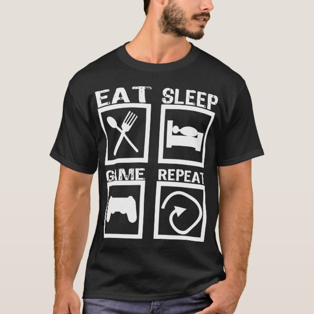 WIEDERHOLUNG DES SLEEP-SPIELS T-Shirt (Vorderseite)