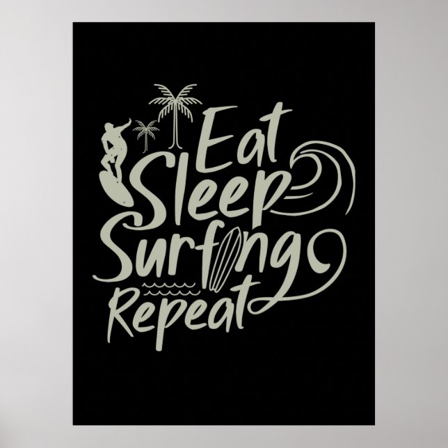 Wiederholung des Sleep Surfens Poster (Vorne)