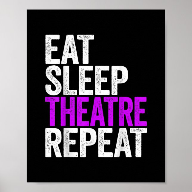 Wiederholung des Sleep Theaters essen Poster (Vorne)