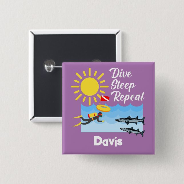 Wiederholung des Tauchgangs - Schaltfläche Platz Button (Vorne & Hinten)