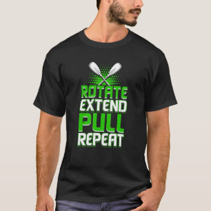 Wiederholung des Verlängerungsmusters drehen T-Shirt