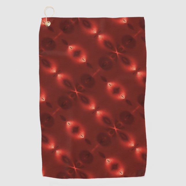 Wiederholung des weichen Gefälles Oval "unendlich  Golfhandtuch (Vorderseite)