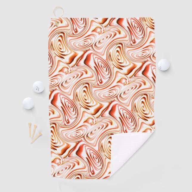 Wiederholung, die eine rötliche Blume oder einen S Golfhandtuch (Insitu)