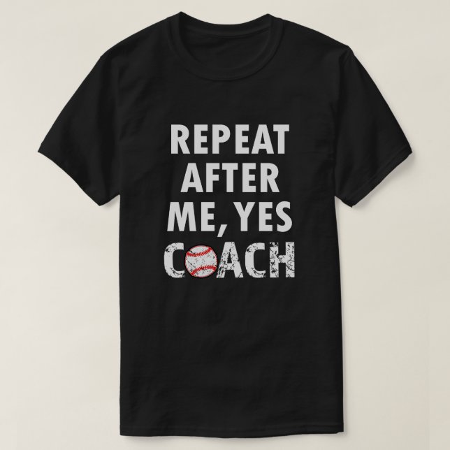 Wiederholung nach mir ja lustiges Baseball-Shirt T-Shirt (Design vorne)