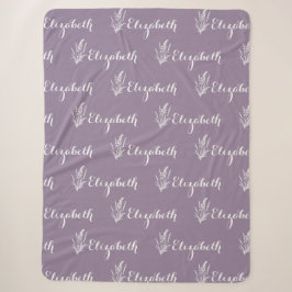 Wiederholung Name Lavender Meadow Amethyst Eleganc Sherpadecke