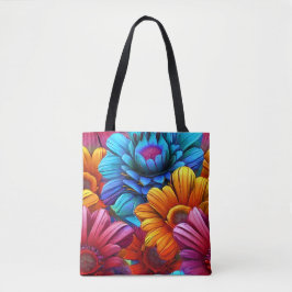 Wiederholung von 3d-farbigen Blume Tasche