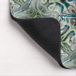 Wiederholung von graugrünem und grünem Zyanthro Mousepad