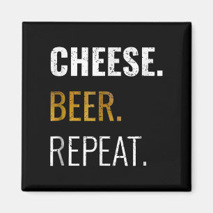 Wiederholung von Käse-Biere , lustig erschüttert Magnet