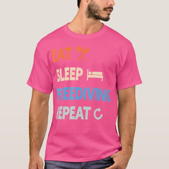Wiederholung von Sleep Freediving T-Shirt (Vorderseite)