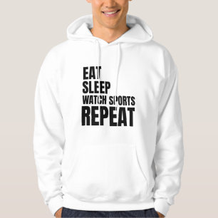 Wiederholung von Sleep-Uhr-Sportaktivitäten Hoodie