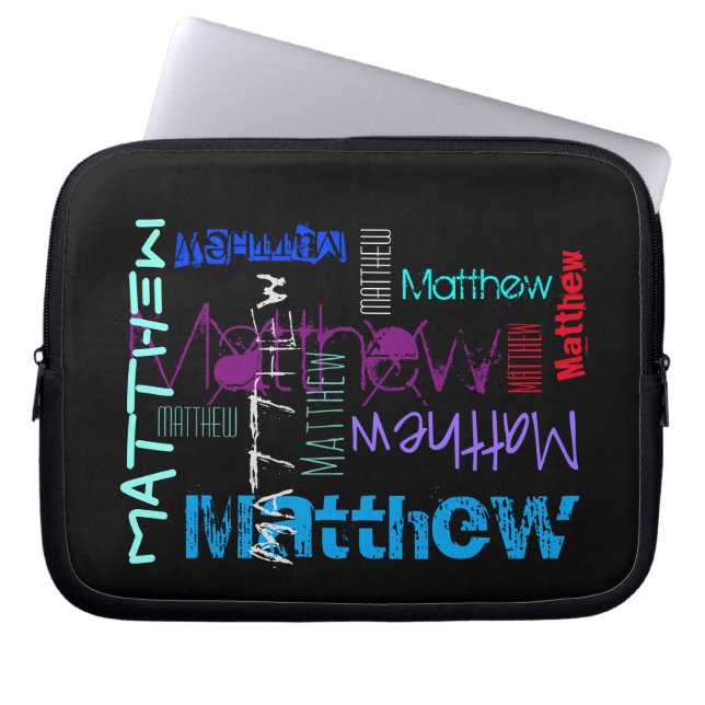 Wiederholungsname 7 Buchstaben Neoprenschlauch Laptopschutzhülle (Vorderseite)