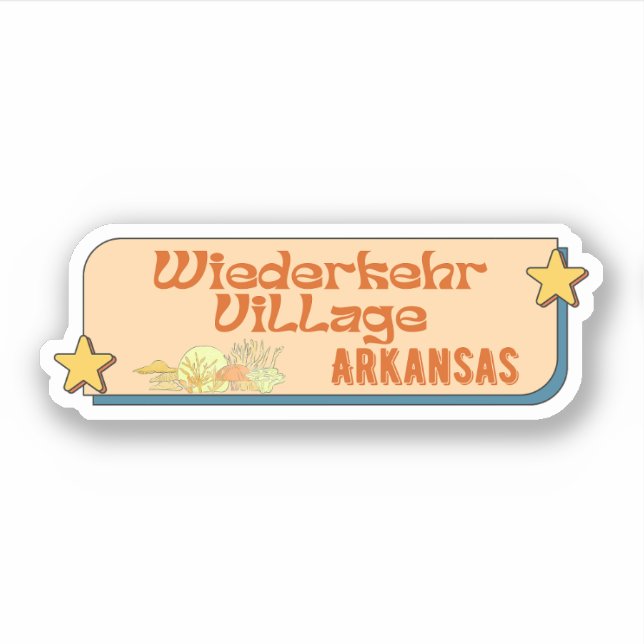 Wiederkehrdorf, Arkansas Sticker (Vorderseite)