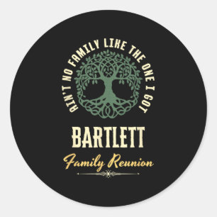 Wiedersehen 2025-Matching-Design der Familie - Bar Runder Aufkleber