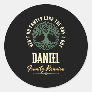 Wiedersehen 2025-Matching-Design der Familie - Dan Runder Aufkleber