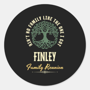 Wiedersehen 2025-Matching-Design der Familie - Fin Runder Aufkleber