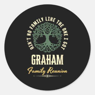 Wiedersehen 2025-Matching-Design der Familie - Gra Runder Aufkleber