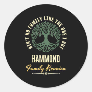 Wiedersehen 2025 Matching Design der Familie - Ham Runder Aufkleber