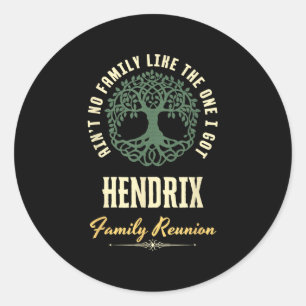 Wiedersehen 2025-Matching-Design der Familie - Hen Runder Aufkleber