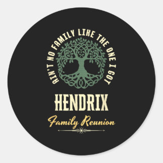 Wiedersehen 2025-Matching-Design der Familie - Hen Runder Aufkleber