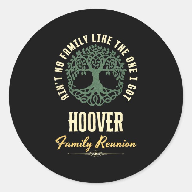 Wiedersehen 2025-Matching-Design der Familie - Hoo Runder Aufkleber (Vorderseite)