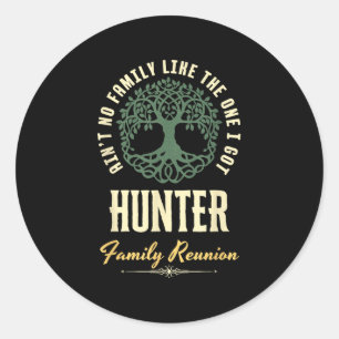 Wiedersehen 2025-Matching-Design der Familie - Jäg Runder Aufkleber