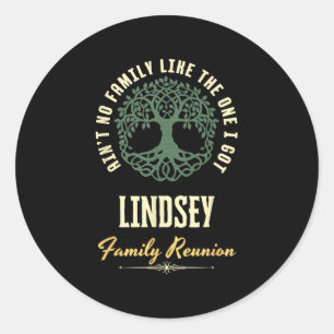 Wiedersehen 2025-Matching-Design der Familie - Lin Runder Aufkleber