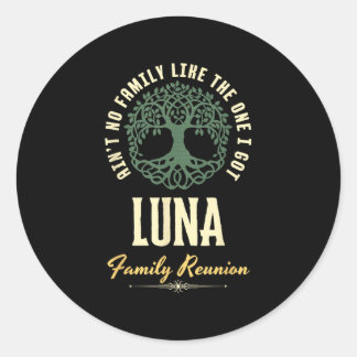 Wiedersehen 2025-Matching-Design der Familie - Lun Runder Aufkleber