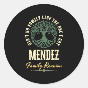 Wiedersehen 2025-Matching-Design der Familie - Men Runder Aufkleber