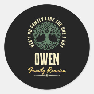 Wiedersehen 2025-Matching-Design der Familie - Owe Runder Aufkleber
