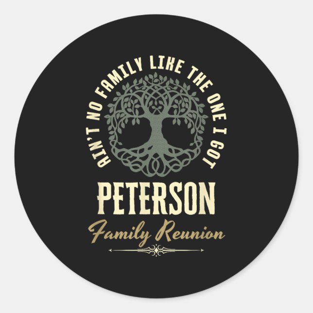 Wiedersehen 2025 Matching Design der Familie - Pet Runder Aufkleber (Vorderseite)