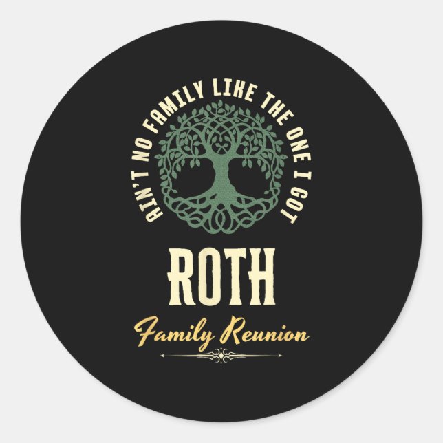 Wiedersehen 2025-Matching-Design der Familie - Rot Runder Aufkleber (Vorderseite)