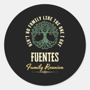 Wiedersehen 2025 Matching Design - Fuentes Runder Aufkleber