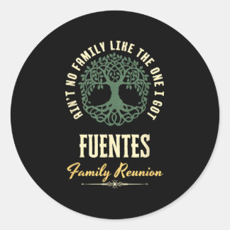 Wiedersehen 2025 Matching Design - Fuentes Runder Aufkleber