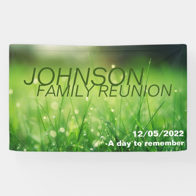 Wiedersehen-Banner der Familie Banner (Horizontal)