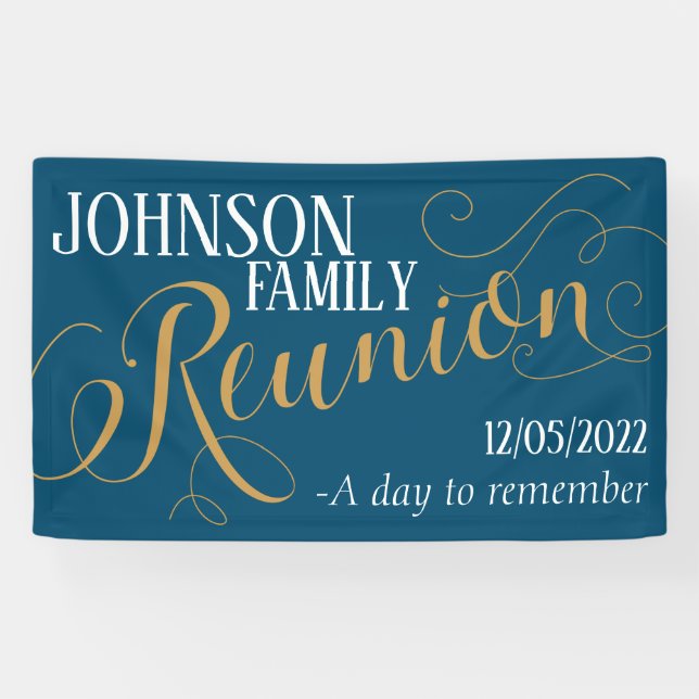 Wiedersehen-Banner der Familie Banner (Horizontal)