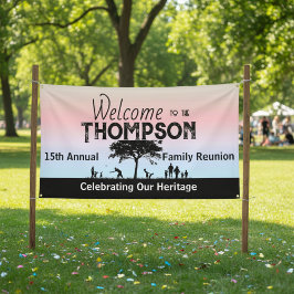 Wiedersehen-Banner der Pastelfamilie Banner