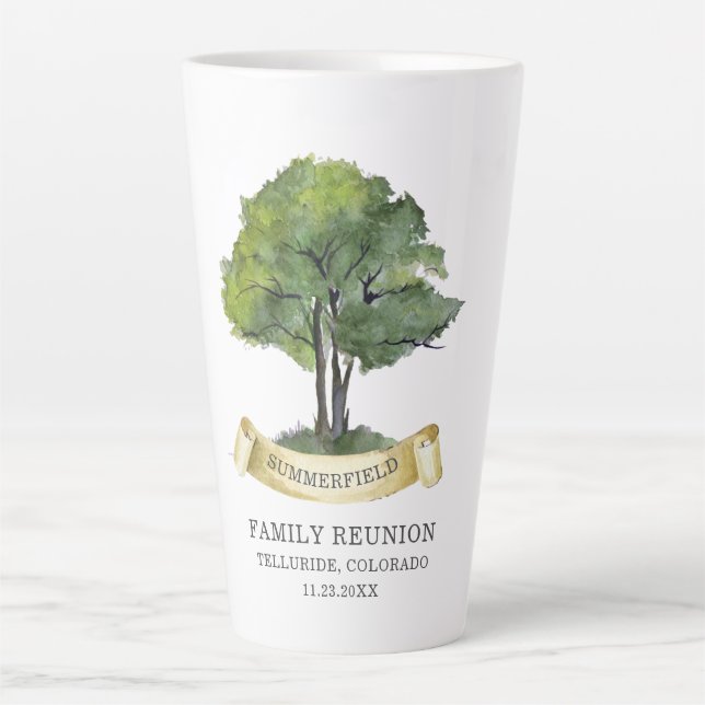 Wiedersehen-Baumstruktur-Name der benutzerdefinier Milchtasse (Vorderseite)