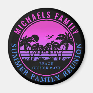 Wiedersehen Beach Cruise Sunset Vacation 60er Magnet