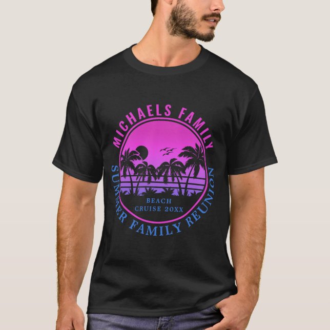 Wiedersehen Beach Cruise Sunset Vacation 60er T-Shirt (Vorderseite)
