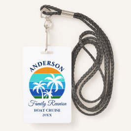 Wiedersehen Beach Palm Tree Cruise Ausweis