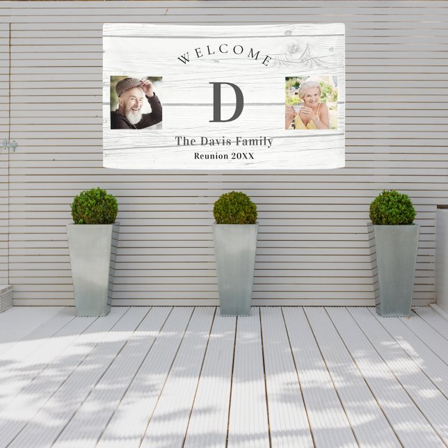 Wiedersehen-benutzerdefiniertes Foto-Monogramm-Beg Banner (Von Creator hochgeladen)