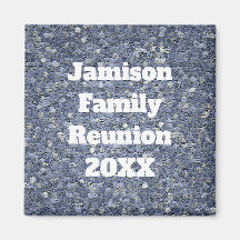 Wiedersehen Blue Gray Mosaic Tile Keepake
