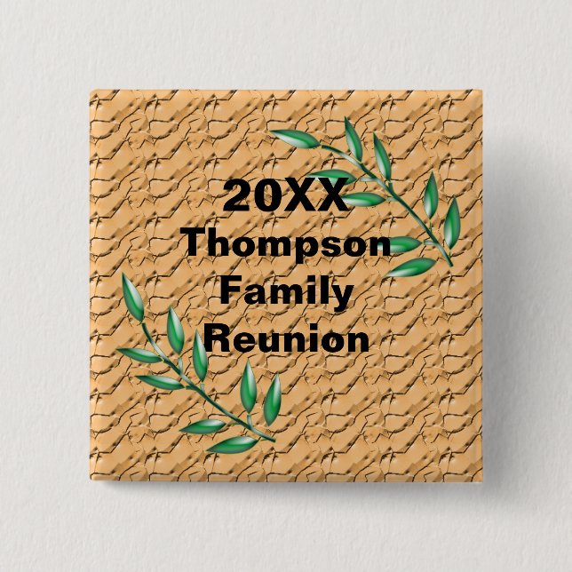Wiedersehen Branches Nature Theme Keepake Button (Vorderseite)