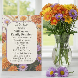 Wiedersehen-Card der Herbstfloralkarte Feiertagskarte