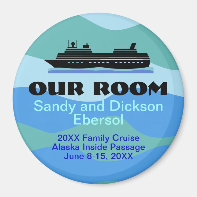 Wiedersehen Cruise Door ID Memento Magnet (Vorne)