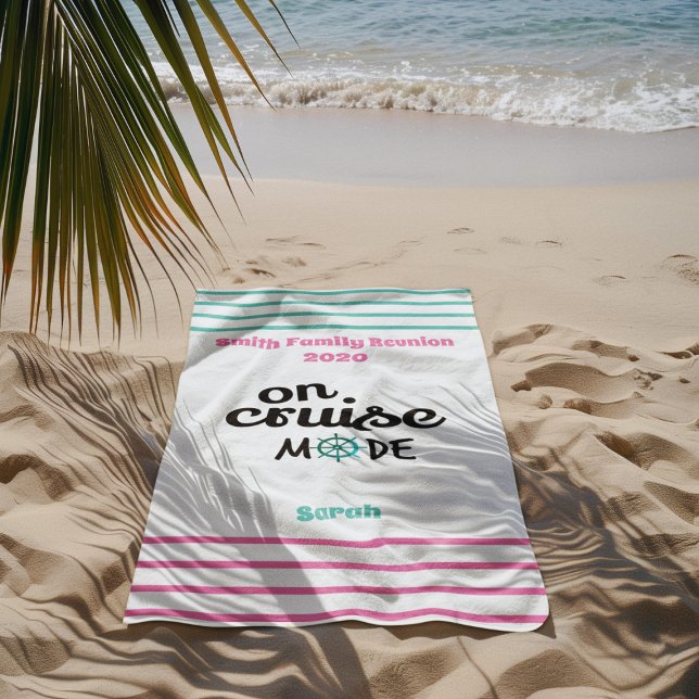 Wiedersehen Cruise Monogram Strandtuch (Von Creator hochgeladen)