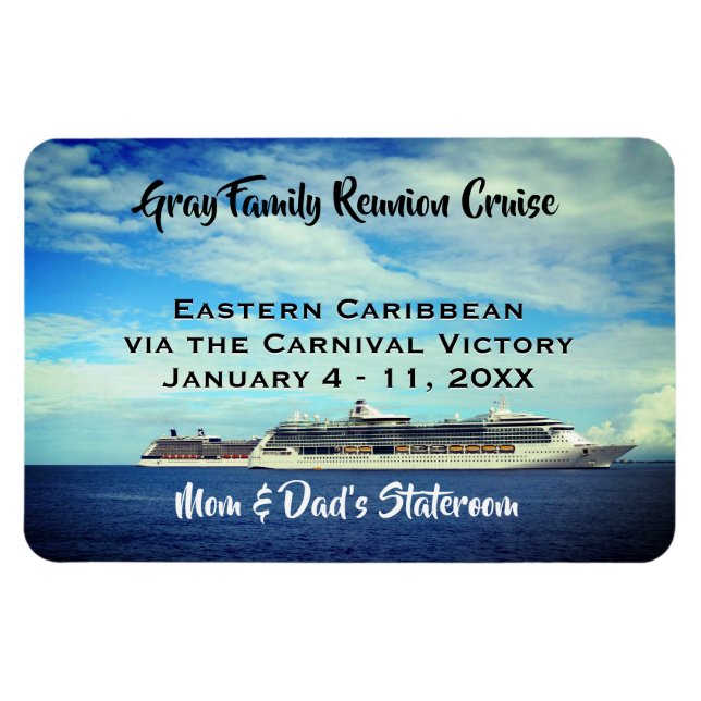 Wiedersehen Cruise Ship Cabin ID-Marker Magnet (Horizontal)