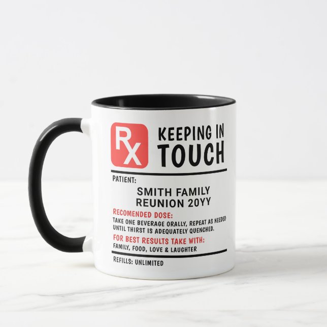 Wiedersehen Custom Coffee Prescription Family Tasse (Links)
