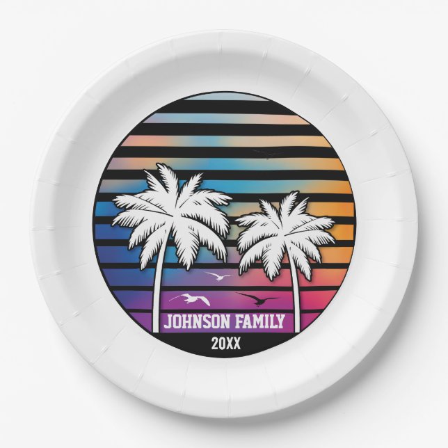 Wiedersehen Custom Cruise Vacation Pappteller (Vorderseite)